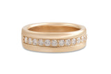 Around the World Diamond Wedding Band, Gold
