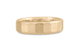 Signature Facet Wedding Band, Gold
