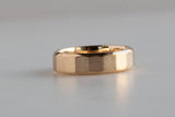 Signature Facet Wedding Band, Gold