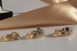 Pine Sapphire and Diamond Ring, Gold