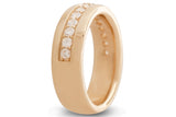 Around the World Diamond Wedding Band, Gold