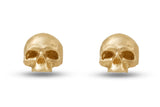 Skull Stud Earrings, (H)ear me Afterlife, Gold