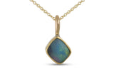 Australian Opal Necklace 4, Gold