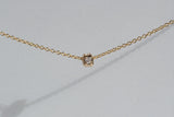 Diamond cubes pendant sliders, Gold