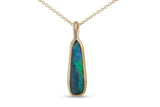Australian Opal Necklace 1, Gold