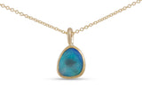 Australian Opal Necklace 3, Gold