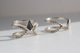 Spike Open Ring, Silver
