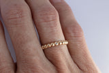Bubble Diamond Band, Gold