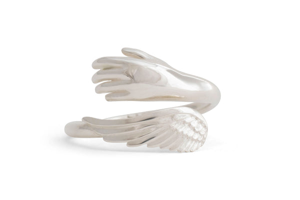 Soaring Embrace Ring, Silver