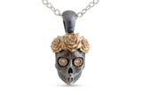 La Rosa Skull Charm, Mixed Metals