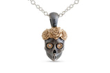 La Rosa Skull Charm, Mixed Metals