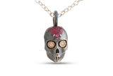 Eternal Vow Skull charm, Mixed Metals