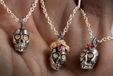Eternal Vow Skull charm, Mixed Metals