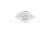 Eye Ring, Sterling Silver