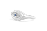 Eye Ring, Sterling Silver