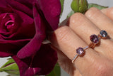 Mahenge Garnet Stackable Ring, Gold