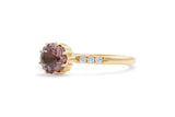 Mahenge Garnet Stackable Diamond Ring, Gold