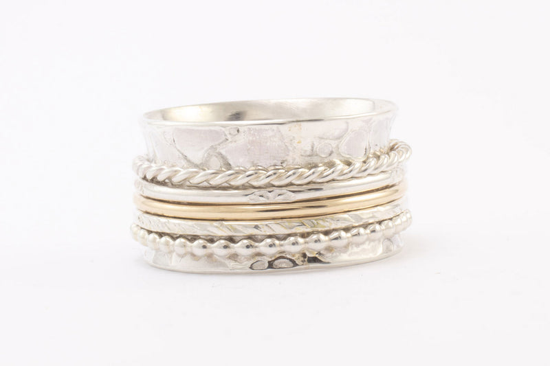 Spinner Ring, Mixed Metals
