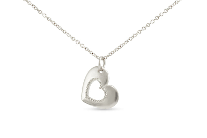 Open Heart Necklace, Gold