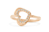 Open Heart Ring, Gold