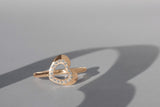 Open Heart Ring, Gold