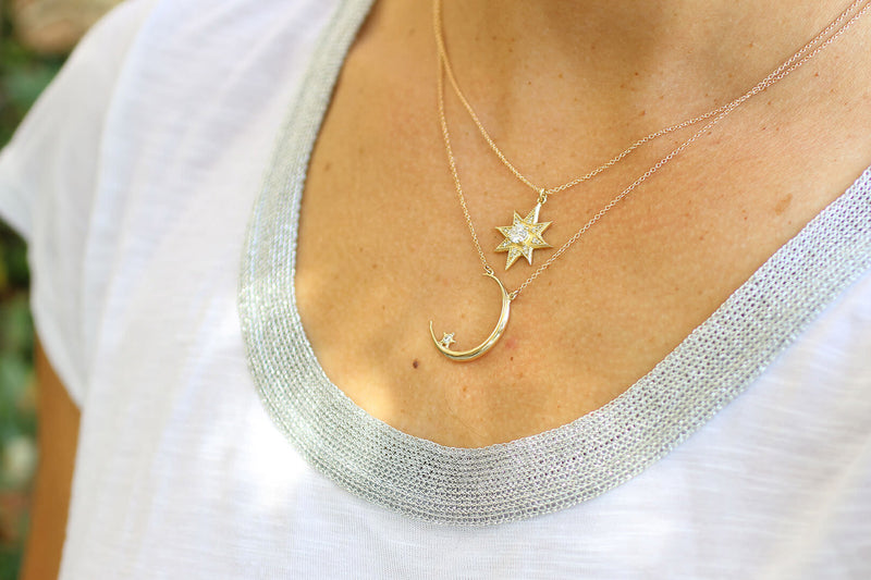 Luna Necklace, Silver