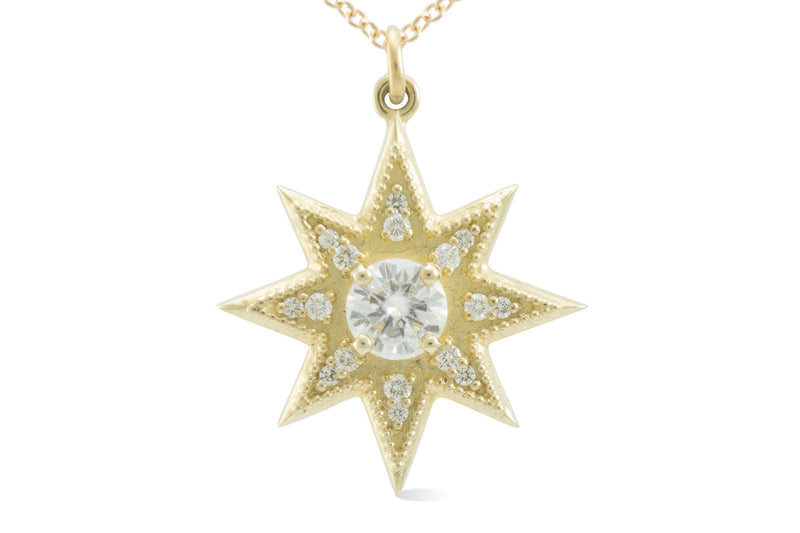 North Star Necklace, Gold