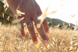 Kite Pave Stacker Ring with Black Diamonds, Gold
