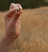 Kite Black Spinel Ring, Gold