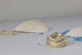 Wave Textured Stacking Ring, Gold