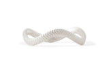 Wave Textured Stacking Ring, Silver