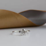 Tulip Solitaire Engagement ring, Gold