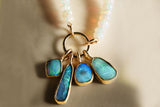 Australian Opal Necklace 3, Gold
