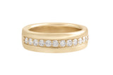 Around the World Diamond Wedding Band, Gold