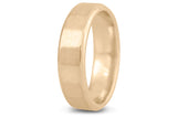 Signature Facet Wedding Band, Gold