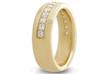 Around the World Diamond Wedding Band, Gold