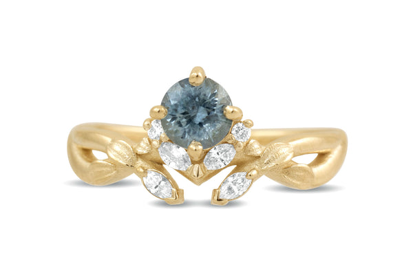 Aspen Montana Sapphire Ring, Gold