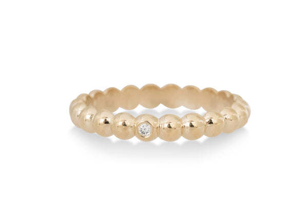 Bubble Diamond Band, Gold