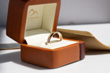Forever Half Round Gold Wedding Band