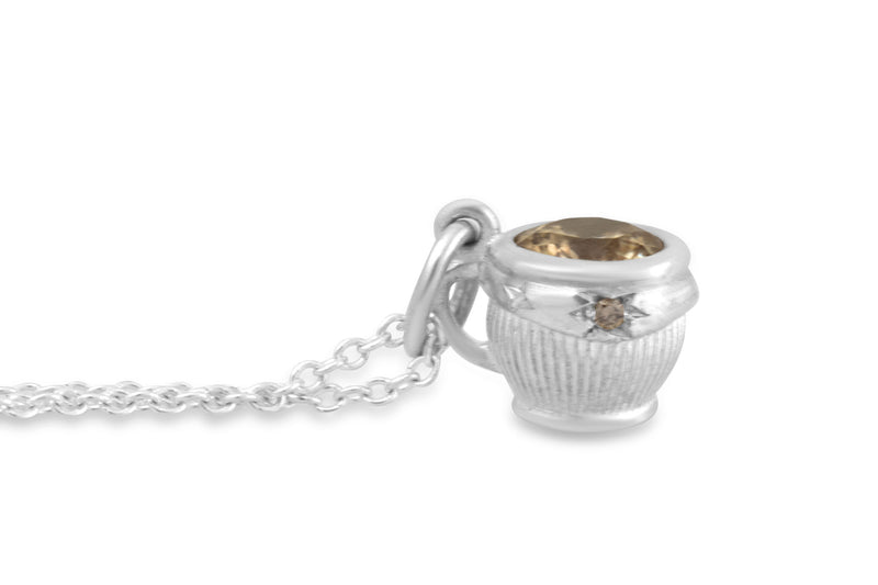 Espresso Deluxe Necklace, Silver