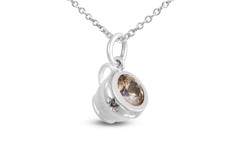 Espresso Deluxe Necklace, Silver