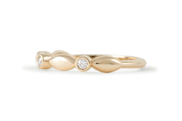 Florea Diamond Stackable Band, Gold