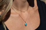 Australian Opal Necklace, Gold