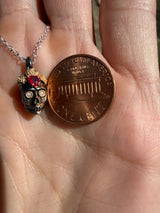 Eternal Vow Skull charm, Mixed Metals