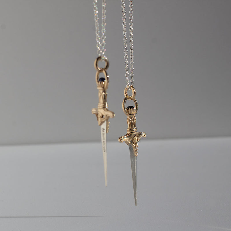 Knockderry Empowerment Sword Necklace, Mixed Metals