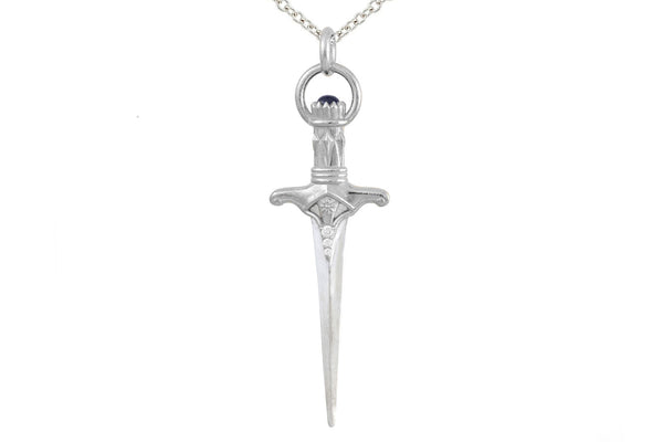 Knockderry Empowerment Sword Necklace, Sterling Silver