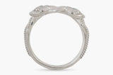 Symbiosis Ring with Emeralds, Silver