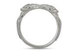 Symbiosis Ring with Emeralds, Silver