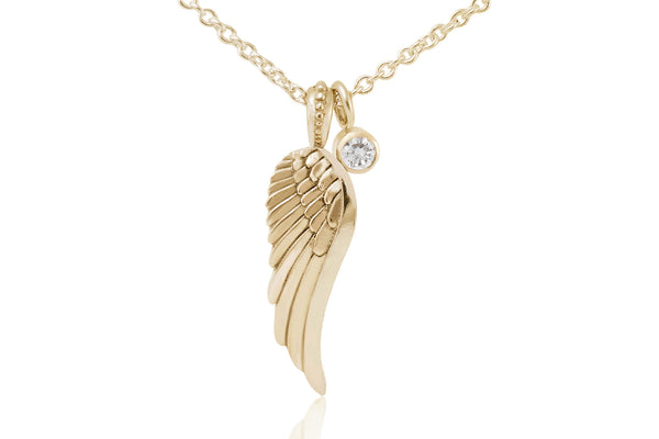 Soar Wing Necklace,Gold