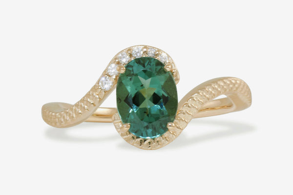 Atlantis Tourmaline ring, Gold